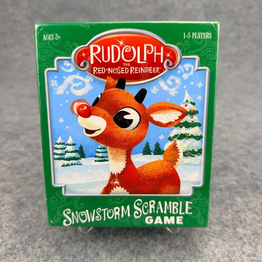 Rudolph the Red-Nosed Reindeer Snowstorm Scramble Game Funko Games New Sealed